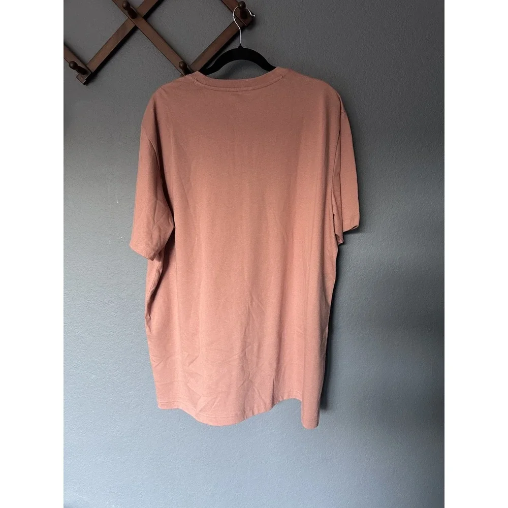 New Adidas Dusty Rose Men's Loose Fit‎ T-Shirt Graphic Chest Pocket Size XL